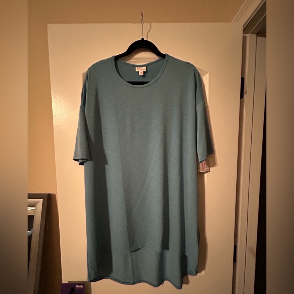 Lularoe, Irma, Size M, Light Blue, Solid, New with Tags, Slinky material